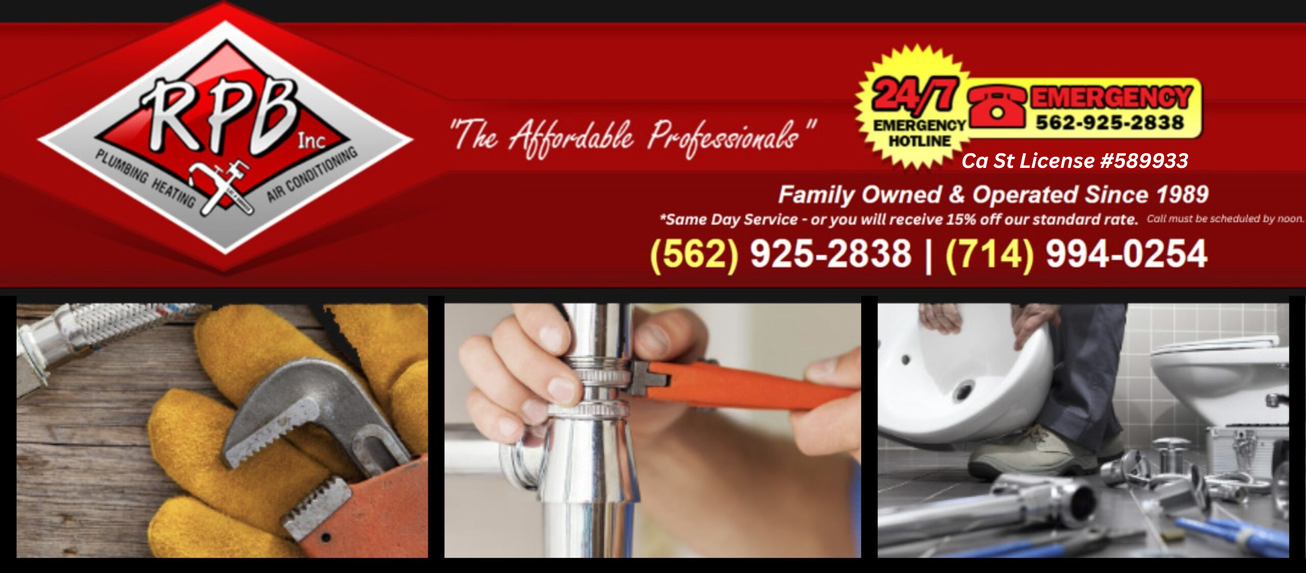 RPB Inc. is YOUR Affordable Professionals, Call Us Today!